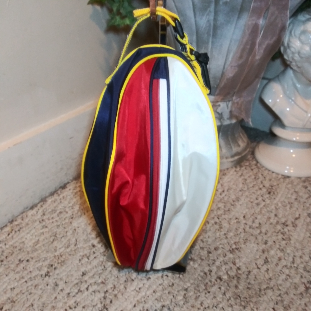 Rare Vintage 90's/Y2k Tommy Hilfiger Colorblock Football Carrying Bag - Picture 6 of 13